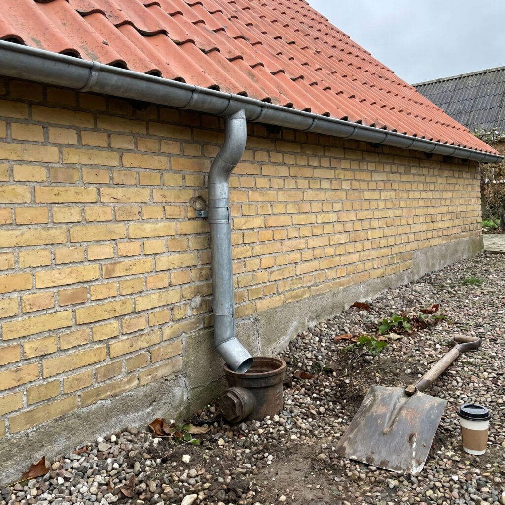 overlap-kloak-jord, sewer_groundwork, detail, outdoor, kloak,afløb,brønd,dræn,udgravning,jordarbejde,faskine,regnvand, Detalje af afløbsrør og rensestykke ved dansk parcelhus., ved et dansk parcelhus., dansk bolig, håndværk, renovering, vedligeholdelse, pris, tilbud, sewer_groundwork, detail, outdoor, kloak,afløb,brønd,dræn,udgravning,jordarbejde,faskine,regnvand
