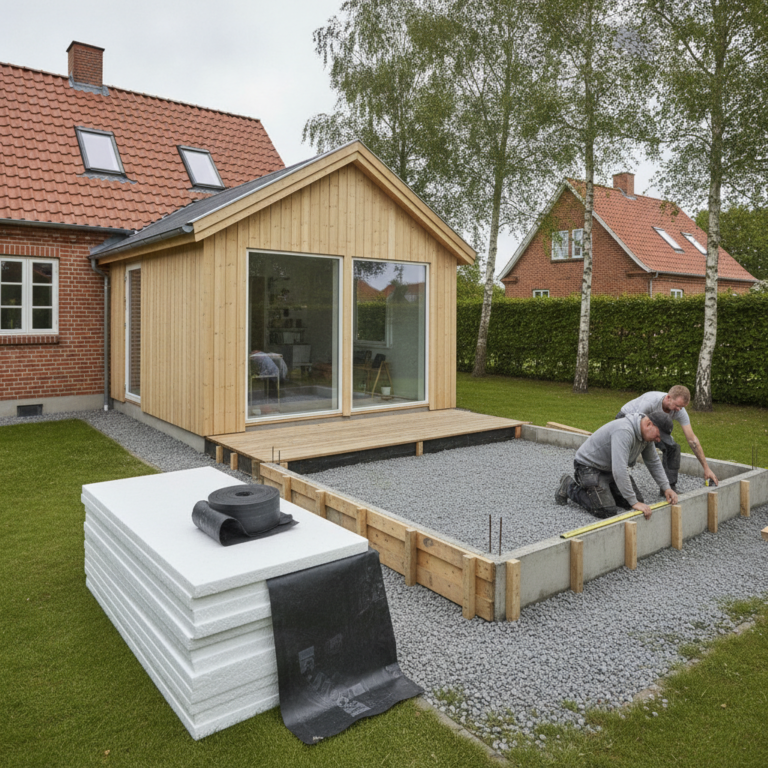 Anneks: pris, isolering, fundament og regler (bebyggelsesprocent/byggetilladelse)