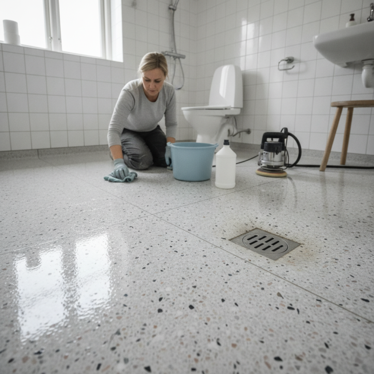 Behandling af terrazzogulv