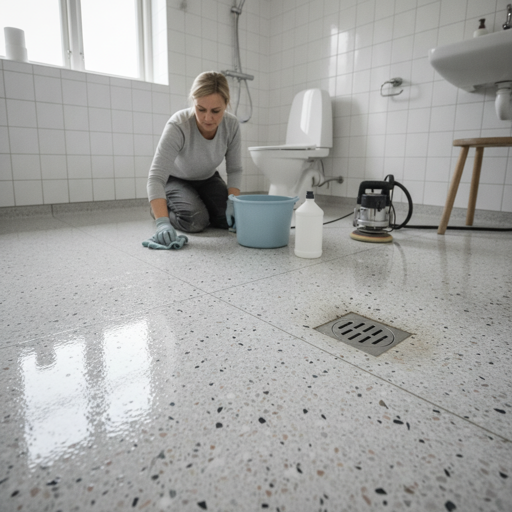 Behandling af terrazzogulv