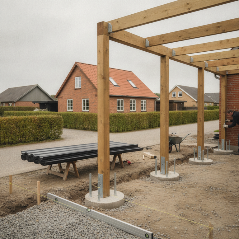 Carport: pris, materialer, fundament og regler