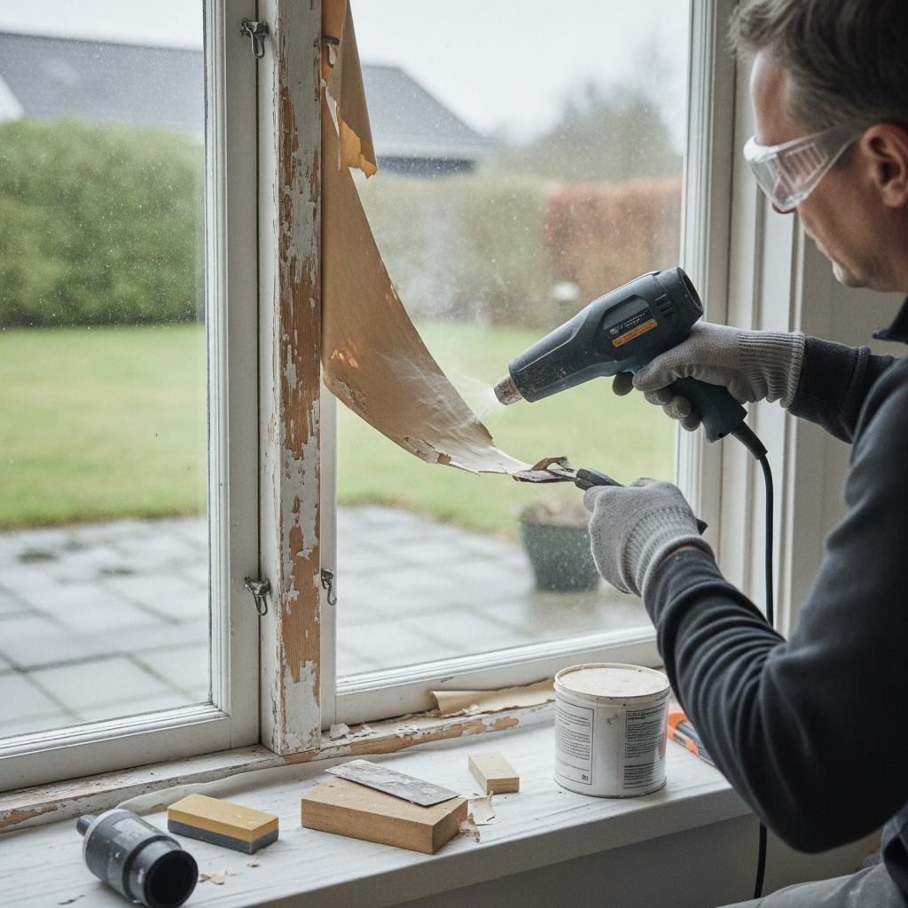Fjerne maling fra træ: metoder (varmepistol/kemisk/slib), sikkerhed og hvornår du bør få hjælp