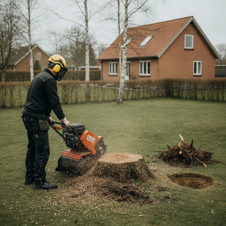 Hvorfor stubfræsning (og ikke opgravning)? Fordele, prisniveau og hvornår det giver mening