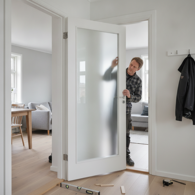 Indvendige døre med glas: Typer, lyd, sikkerhed, prisniveau og montering