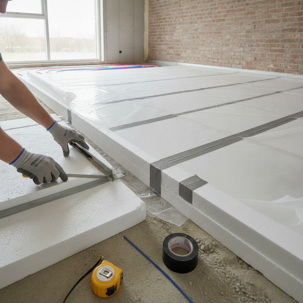 Isolering af gulv med EPS (flamingo): opbygning, trykstyrke og fugt