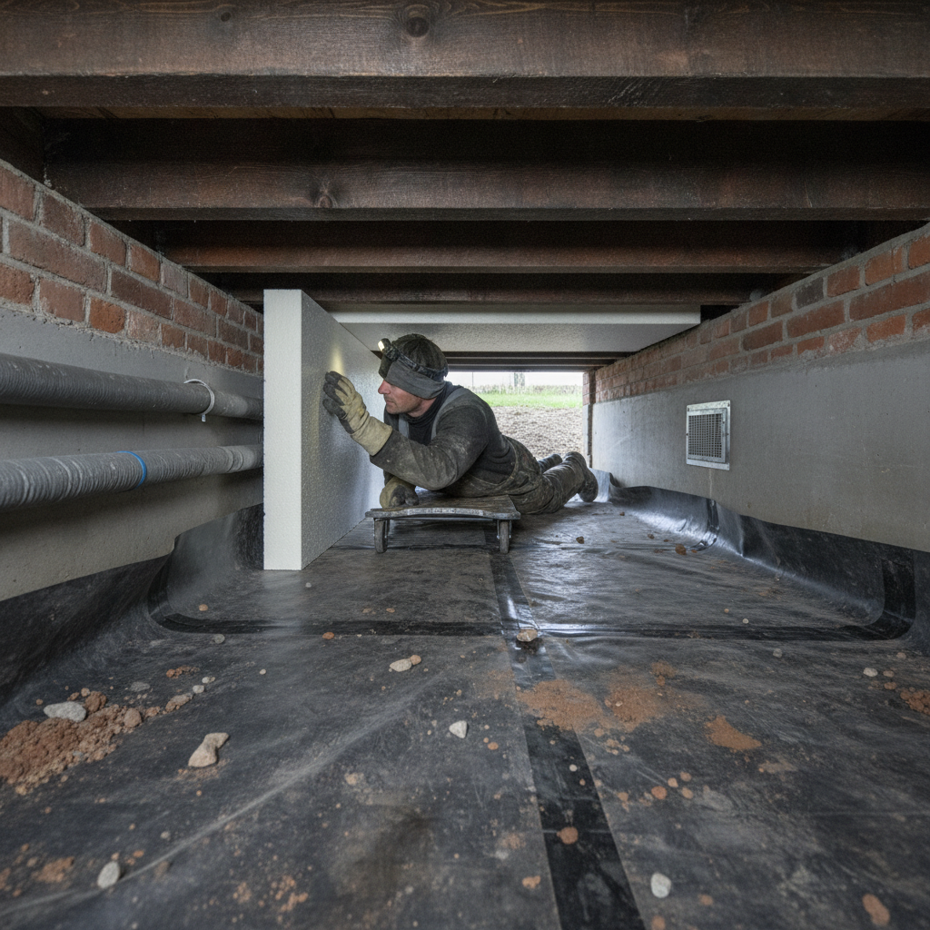 Isolering af krybekælder: Metoder, fugtrisici, ventilation og prisniveau