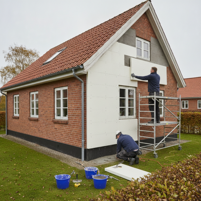 Isolering af ydervæg: valg af løsning, fugt/ventilation og økonomi