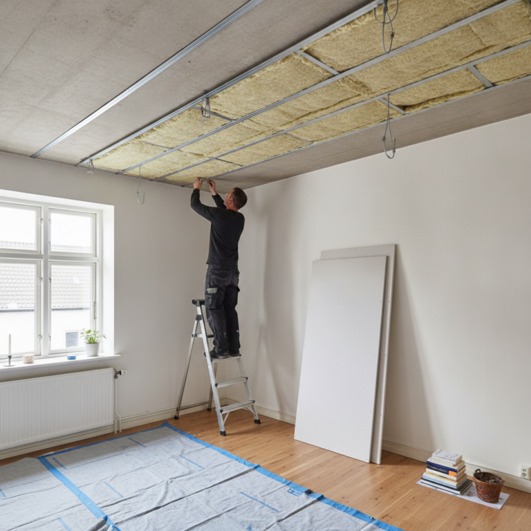 Lydisolering af loft: løsninger, opbygning og typiske fejl