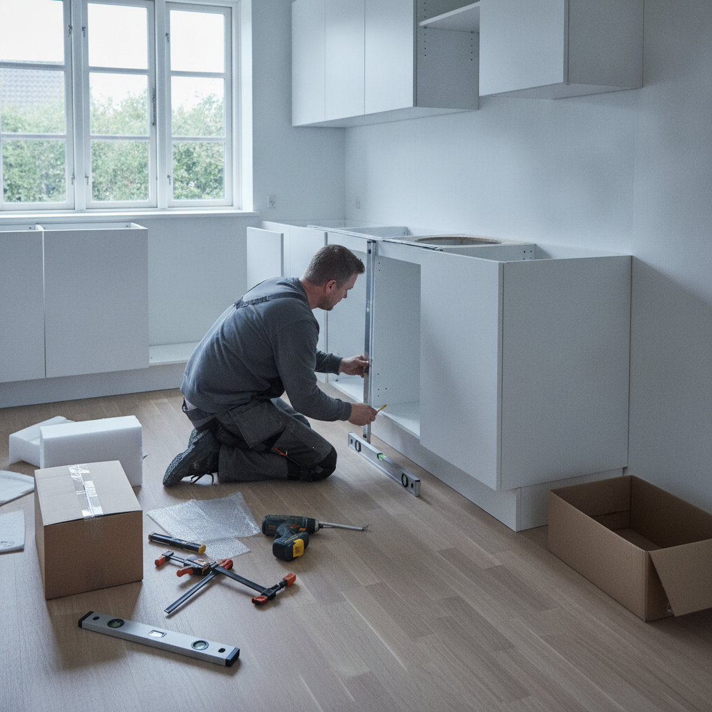 Montering af køkken (inkl. IKEA): pris, hvad der er inkluderet, og typiske faldgruber i tilbud (2026)