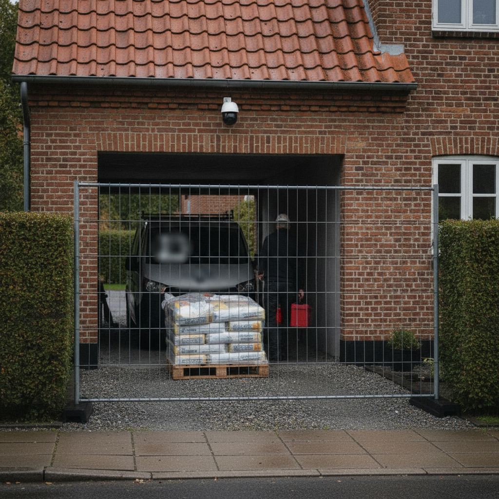 Overvågning af byggeplads ved privat renovering: kamera, skiltning, GDPR-regler og praktiske opsætninger