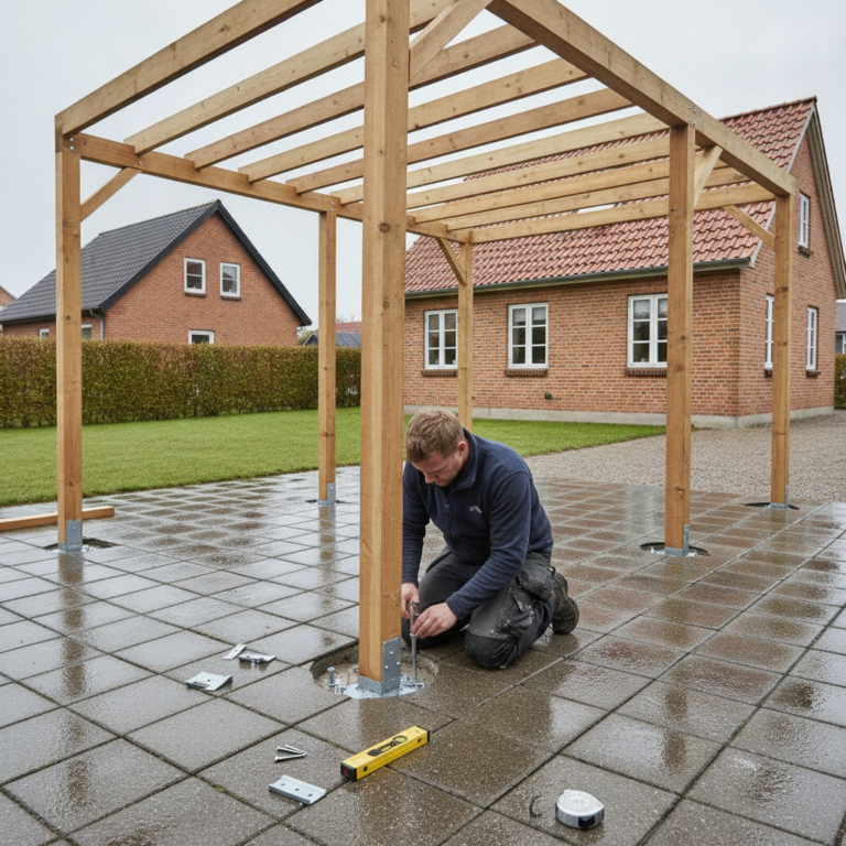 Pergola: materialer, forankring, tag/afskærmning og om du skal søge tilladelse