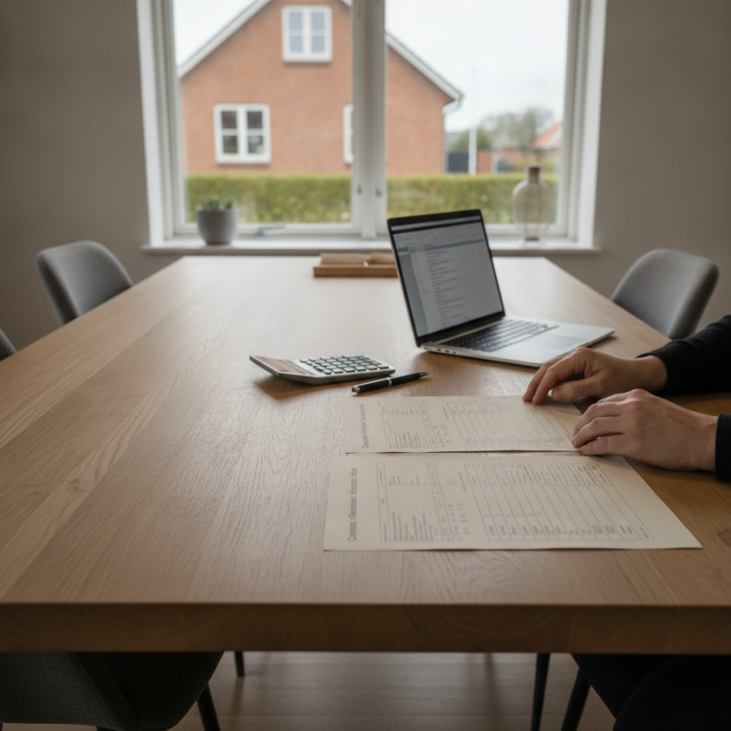 tilbud, håndværkertilbud, sammenligne tilbud, tilbudsgennemgang, tjekliste, scorecard, pris, prisniveau, budget, økonomi, aftalegrundlag, forbehold, tidsplan, dokumentation, kontrakt, indendørs, køkkenalrum, dansk hjem, parcelhus, papirarbejde, renovering, hus, bolig, håndværker