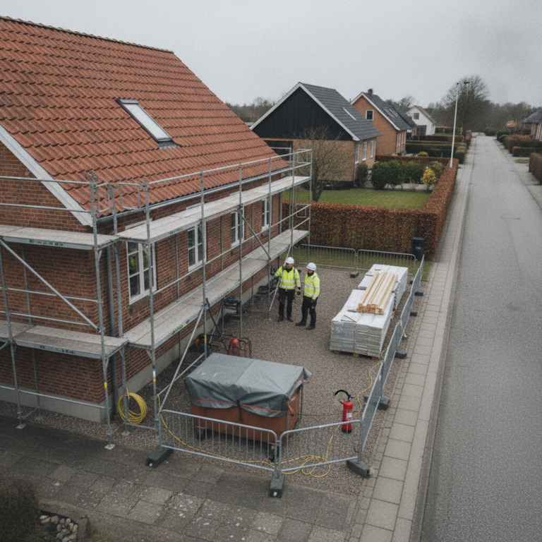 Sikkerhed på byggepladsen i private renoveringer: ansvar, krav og tjekliste til aftalen