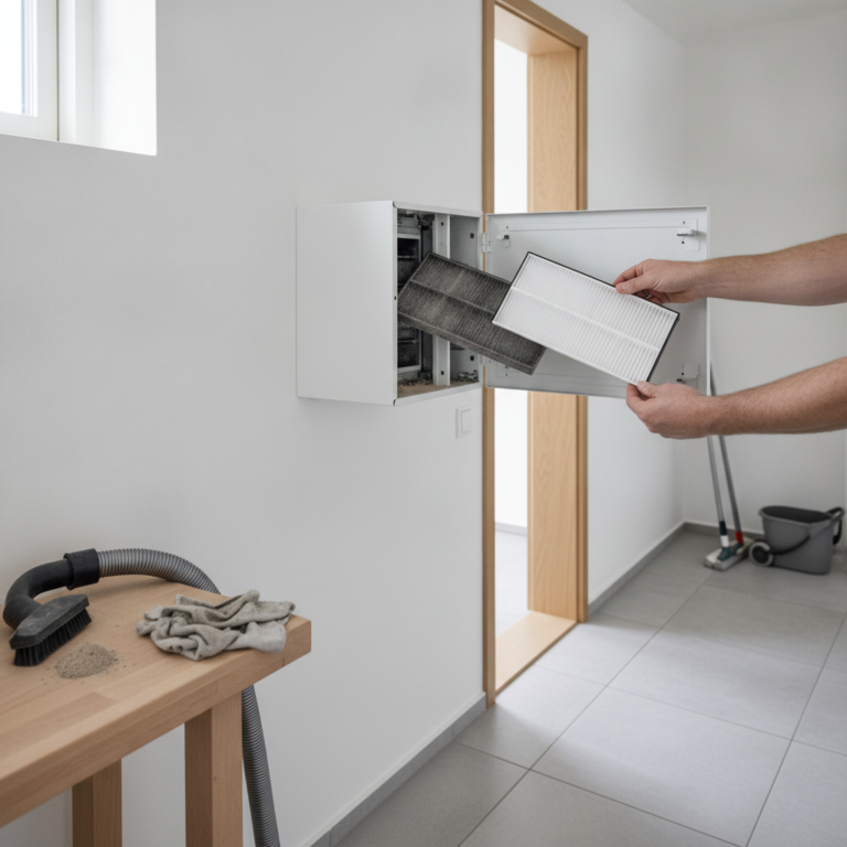 Skift filtre i ventilationsanlæg: Hvor ofte, hvordan, og tegn på at dit anlæg kører forkert
