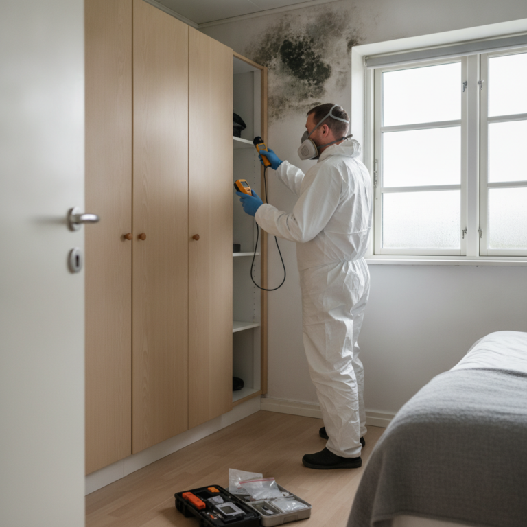 Skimmelsvamp på væg: årsager, hvad du selv må gøre, og hvornår du skal have professionel sanering