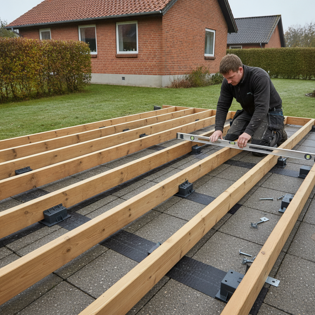 Strøer til terrasse: Dimensioner, c/c-afstand, træsorter og opklodsning