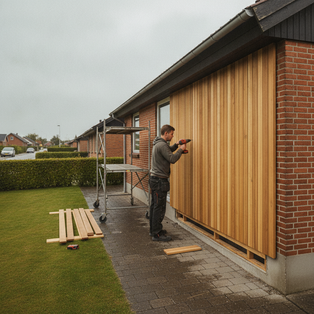 Træbeklædning af hus: Typer, opbygning, vedligehold og prisniveau