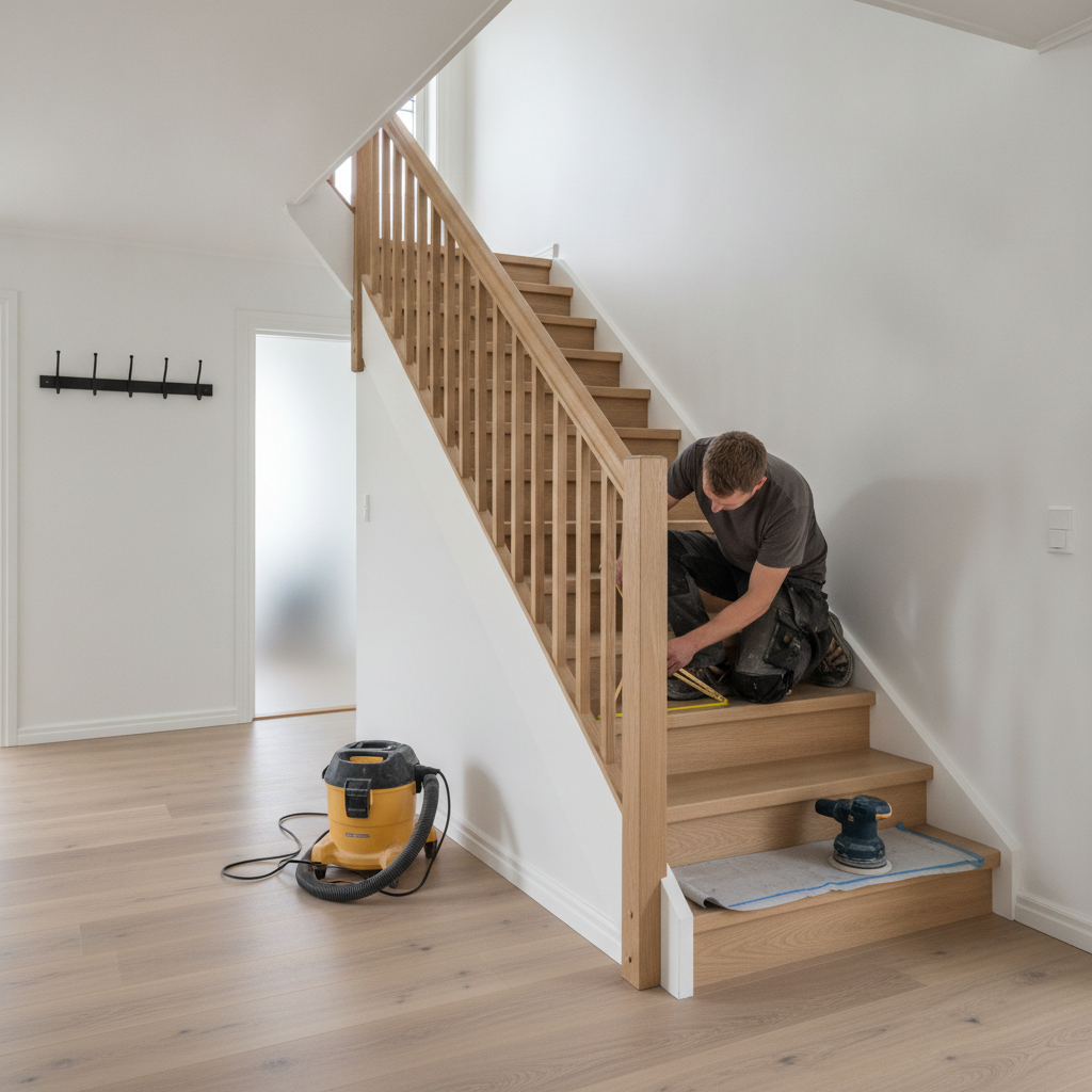Trapper i bolig: typer, sikkerhedskrav, renovering vs. ny trappe og typiske prisdrivere